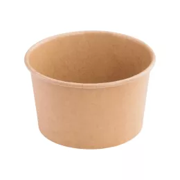 Saladier carton kraft brun 750ml diam 15cm Haut 6cm